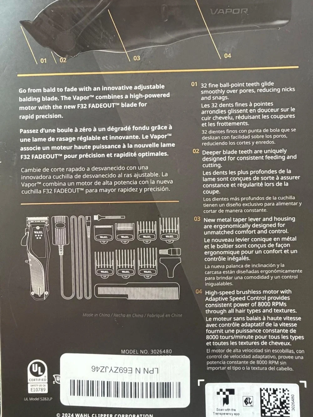 Wahl professional vapor